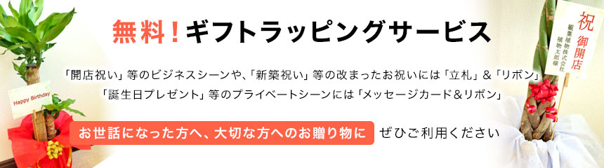 無料！ギフトラッピングサービス